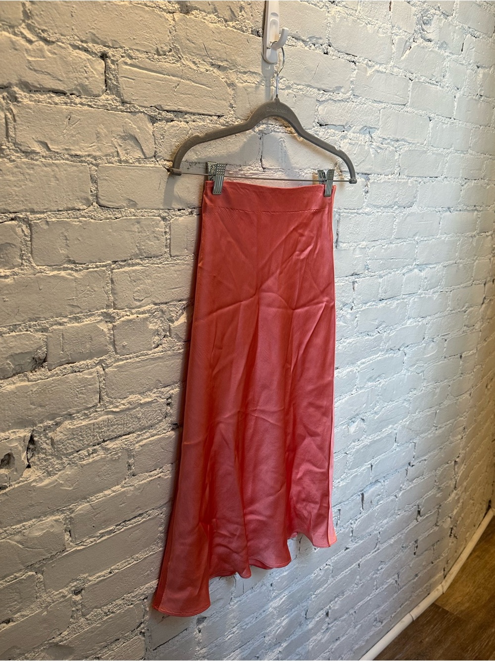 Babaton Coral Midi Satin Skirt